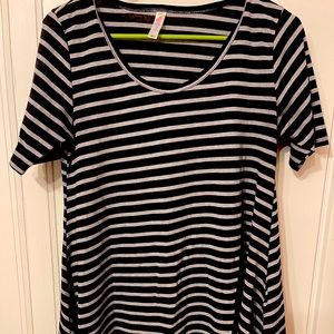 Striped Lularoe Perfect T